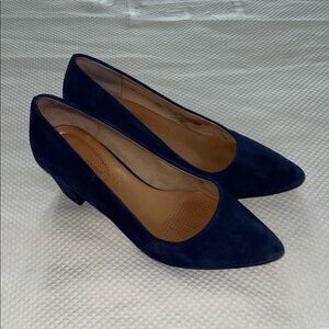 Corso Como Blue Suede Heels 8.5